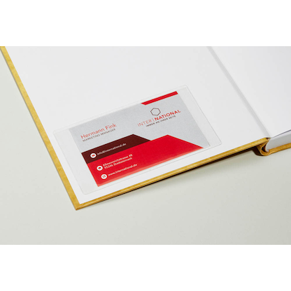 Artikelbild 3 für Probeco Visitenkartentaschen selbstklebend glasklar, für 1 Visitenkarte, 100 St., Artikelnummer 432229