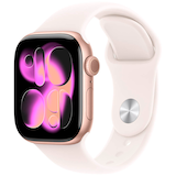 Artikelbild 1 für Apple Watch Series 11 42 mm Aluminium (GPS) Sportarmband S/M blassrosa, roségold, Artikelnummer 714059