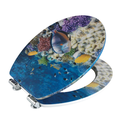 Artikelbild 8 für WENKO WC-Sitz mit Absenkautomatik Fish mit 3D-Effekt mehrfarbig, Artikelnummer 812911