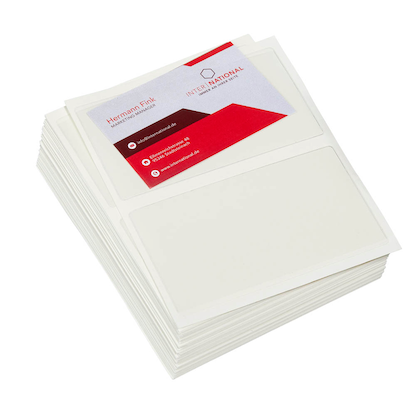 Artikelbild für Probeco Visitenkartentaschen selbstklebend glasklar, für 1 Visitenkarte, 100 St., Artikelnummer 432229