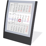 Artikelbild 1 für Tischkalender Einsteckkalender 2026/2027 schwarz/grau, Artikelnummer 547957