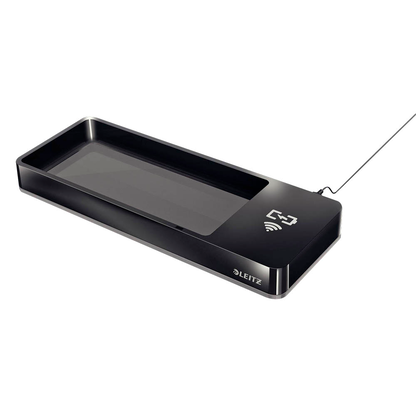 Artikelbild 2 für LEITZ Stiftablage Duo Colour schwarz/grau Polystyrol 26,6 x 10,1 x 2,8 cm, Artikelnummer 423975