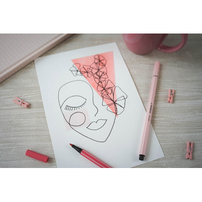 Artikelbild 4 für STABILO Pen 68 PASTELlove Filzstifte farbsortiert, 12 St., Artikelnummer 922064