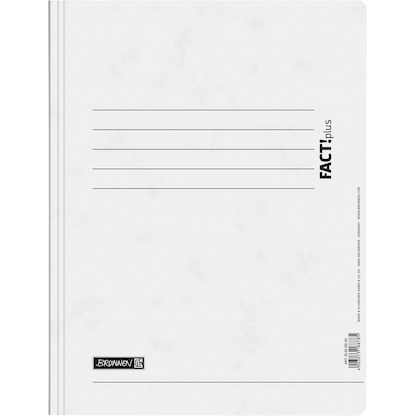 Artikelbild für BRUNNEN Spiralhefter FACT!plus Karton weiß DIN A4, Artikelnummer 925418