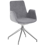 Artikelbild 1 für Mayer Besuchersessel myHELIOS grau Aluminium poliert Stoff, 1 St., Artikelnummer 174429