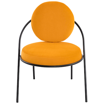 Artikelbild 3 für meet powered by PAPERFLOW Sessel SATURNE safran schwarz Kunstleder, 1 St., Artikelnummer 231809