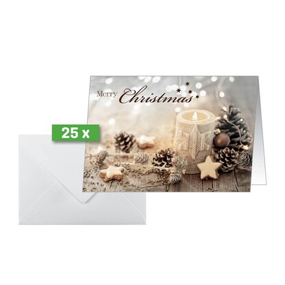 Artikelbild 3 für 25 SIGEL Weihnachtskarten Christmas Candle DIN A6, Artikelnummer 352407