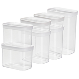 Artikelbild 1 für emsa Vorratsdosen-Set OPTIMA transparent 0,45 / 1,0 / 1,6 / 2,2 l, 1 Set, Artikelnummer 477329