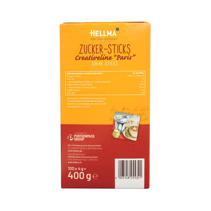 Artikelbild 7 für HELLMA Creativeline Zuckersticks, 100 x 4,0 g, Artikelnummer 607026