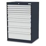 Artikelbild 1 für Simplaflex® Systemeinrichter C-Line Schubladenschrank anthrazit 9 Schubladen 70,0 x 57,5 x 102,0 cm, Artikelnummer 683726