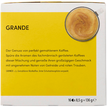 Artikelbild 7 für NESCAFÉ DOLCE GUSTO® Grande Generous & Round Kaffeekapseln, mild, 16 Portionen, Artikelnummer 613352