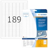 Artikelbild 1 für 4.725 HERMA Etiketten 10001 weiß 25,4 x 10,0 mm, Artikelnummer 326454