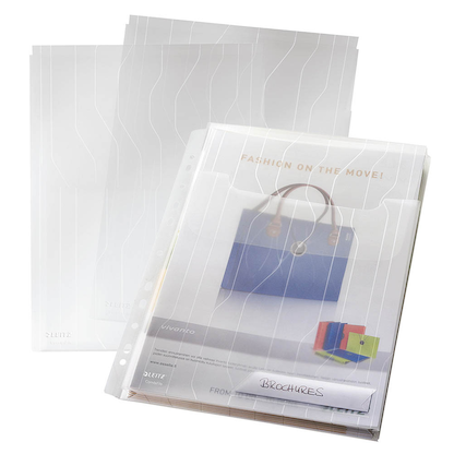 Artikelbild 11 für AKTION: 3 LEITZ Organisationshüllen CombiFile Maxi DIN A4 transparent genarbt 0,20 mm mit Prämie nach Registrierung, Artikelnummer 752279
