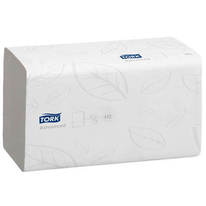 Artikelbild für TORK Papierhandtücher 290190 H3 Advanced schnellauflösend Zick-Zack-Falzung 2-lagig 3.750 Tücher, Artikelnummer 117903