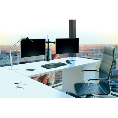 Artikelbild 4 für Kensington Monitor-Halterung SmartFit Ergo Dual K55409WW schwarz für 2 Monitore, Tischklemme, Tischbohrung, Artikelnummer 294514