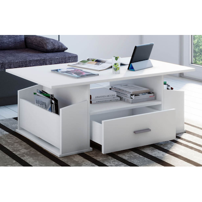Artikelbild 4 für VCM my home Junata Couchtisch weiß 110,0 x 52,0 x 44,0 cm, Artikelnummer 387924