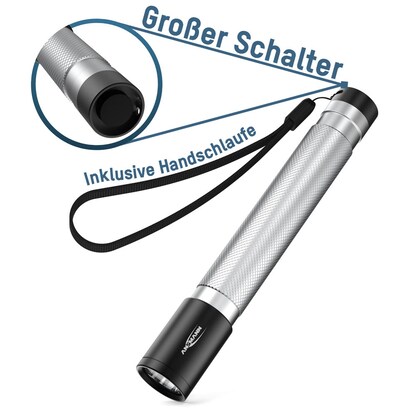 Artikelbild 4 für ANSMANN Daily Use 150B LED Taschenlampe silber, 150 Lumen, Artikelnummer 847432