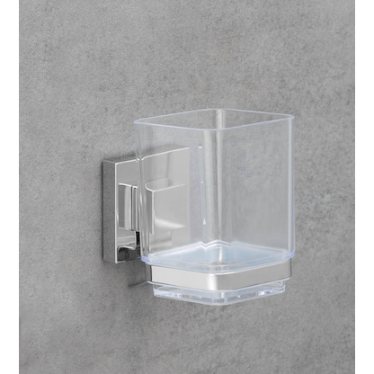 Artikelbild 3 für WENKO Zahnputzbecher Quadro silber, Artikelnummer 804852