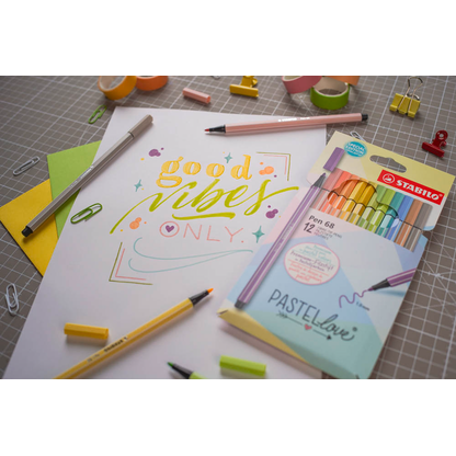 Artikelbild 5 für STABILO Pen 68 PASTELlove Filzstifte farbsortiert, 12 St., Artikelnummer 922064