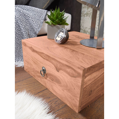 Artikelbild 8 für WOHNLING Nachttisch Massivholz akazie 40,0 x 40,0 x 25,0 cm, Artikelnummer 905444