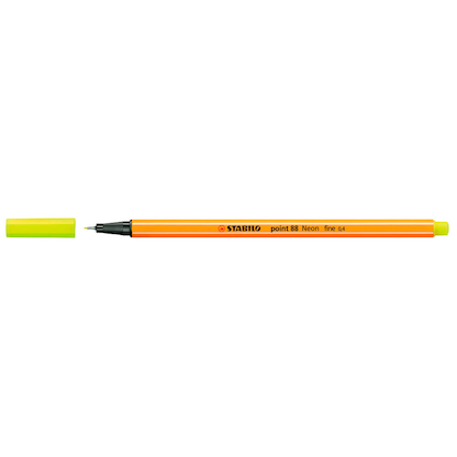 Artikelbild 2 für STABILO point 88 NEON Fineliner farbsortiert 0,4 mm, 6 St., Artikelnummer 355185