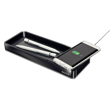 Artikelbild 2 für LEITZ Stiftablage Duo Colour schwarz/grau Polystyrol 26,6 x 10,1 x 2,8 cm, Artikelnummer 423975