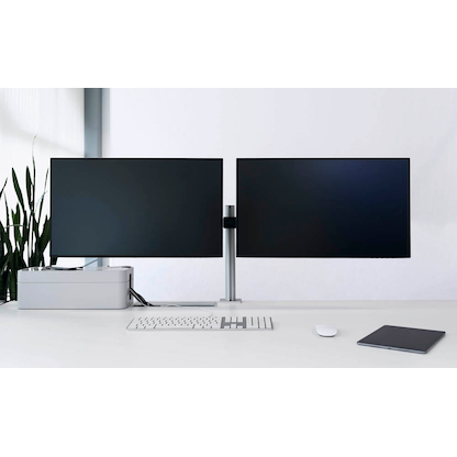 Artikelbild 3 für DURABLE Monitor-Halterung 508523 silber für 2 Monitore, Tischklemme, Artikelnummer 182987