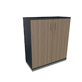 Artikelbild 1 für fm Aktenschrank Sidney, 4260429764815 lavagrau, eiche 2 Fachböden 100,0 x 44,2 x 113,3 cm, Artikelnummer 411857