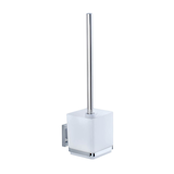 Artikelbild 1 für WENKO WC-Garnitur Quadro weiß, silber Metall, Artikelnummer 811842