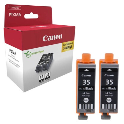 Artikelbild 19 für Canon PGI-35 BK Twin-Pack schwarz Druckerpatronen, 2er-Set, Artikelnummer 209068