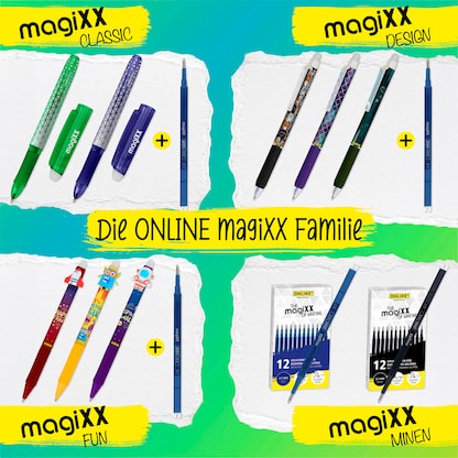 Artikelbild 4 für ONLINE® magiXX Fun Gelschreiber Wild 0,7 mm, Schreibfarbe: blau, 6 St., Artikelnummer 617539