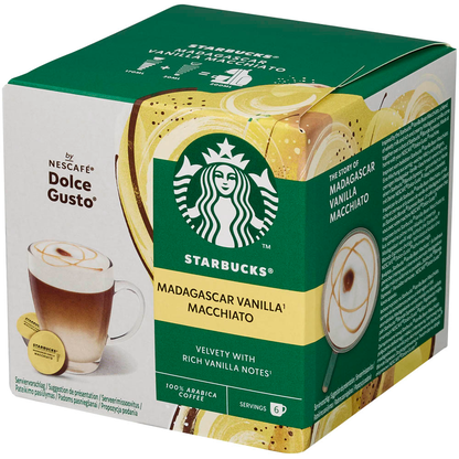 Artikelbild 10 für NESCAFÉ DOLCE GUSTO® STARBUCKS® Macciato Madagascar Vanilla Kaffeekapseln, mild, 6 Portionen, Artikelnummer 613259