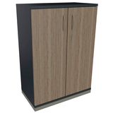 Artikelbild 1 für fm Aktenschrank Sidney, 4260429764846 lavagrau, eiche 2 Fachböden 80,0 x 44,2 x 113,3 cm, Artikelnummer 411882