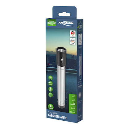 Artikelbild 5 für ANSMANN Daily Use 150B LED Taschenlampe silber, 150 Lumen, Artikelnummer 847432