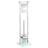 Artikelbild 1 für WENKO WC-Garnitur Debar silber Metall, Artikelnummer 812805