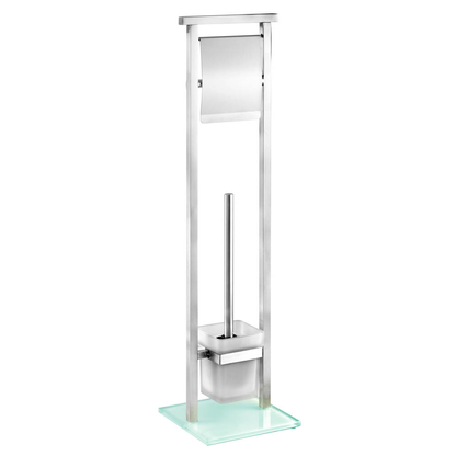 Artikelbild 3 für WENKO WC-Garnitur Debar silber Metall, Artikelnummer 812805