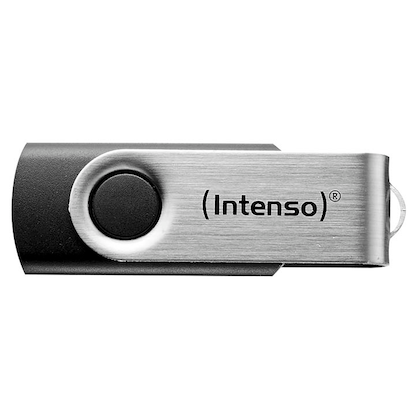 Artikelbild 2 für Intenso USB-Stick Basic Line schwarz, silber 64 GB, Artikelnummer 890297