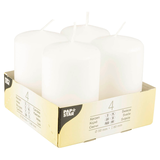 Artikelbild 1 für 4 STARPAK Stumpenkerzen weiß, Artikelnummer 514048