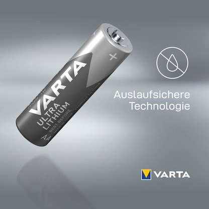 Artikelbild 7 für 4 VARTA Batterien ULTRA LITHIUM Mignon AA 1,5 V, Artikelnummer 540872
