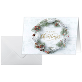 Artikelbild 1 für 25 SIGEL Weihnachtskarten Christmas wreath DIN A6, Artikelnummer 912367