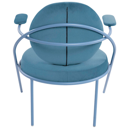 Artikelbild 5 für meet powered by PAPERFLOW Sessel SATURNE blau Kunstleder, 2 St., Artikelnummer 230823