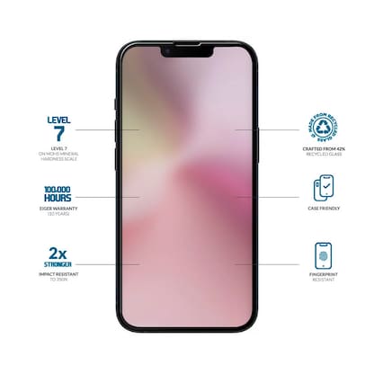 Artikelbild 3 für EIGER Display-Schutzglas für Apple iPhone 13, iPhone 14, iPhone 16e, Artikelnummer 553997