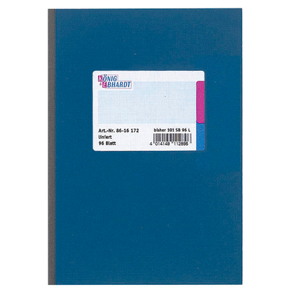 Artikelbild 2 für KÖNIG & EBHARDT Geschäftsbuch DIN A6 liniert, blau Softcover 192 Seiten, Artikelnummer 459990