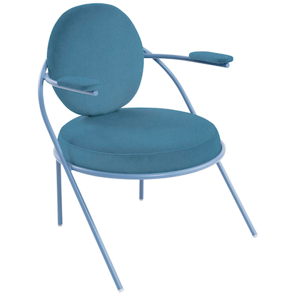 Artikelbild 2 für meet powered by PAPERFLOW Sessel SATURNE blau Kunstleder, 2 St., Artikelnummer 230823