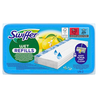 Artikelbild für Swiffer WET REFILLS Feuchte Bodentücher Mikrofaser, 12 St., Artikelnummer 527157