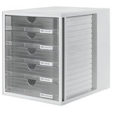 Artikelbild 1 für HAN Schubladenbox System-Box transparent 1450-63, DIN A4 mit 5 Schubladen, Artikelnummer 873707