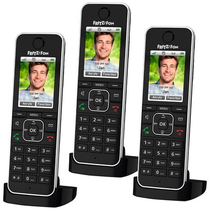 Artikelbild 11 für AKTION: 3 FRITZ! FRITZ!Fon C6 Zusatz-Mobilteile schwarz, Artikelnummer 638967