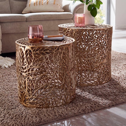 Artikelbild 4 für WOHNLING Beistelltische-Set Aluminium gold, Artikelnummer 166479