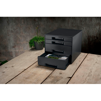 Artikelbild 3 für AKTION: LEITZ Schubladenbox CUBE schwarz/grau 53720095, DIN A4 mit 4 Schubladen mit Prämie nach Registrierung, Artikelnummer 433309