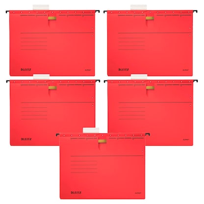 Artikelbild 4 für AKTION: 5 LEITZ Hängehefter ALPHA® 1984 Karton rot 1 x kaufmännische Heftung mit Prämie nach Registrierung, Artikelnummer 322110